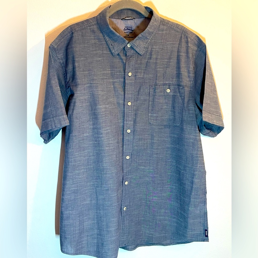 IZOD Saltwater Button Down Shirt Men's XL
